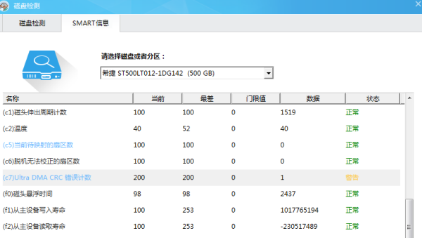 “ult来自ra dma crc c7” 错误计数怎么修复？