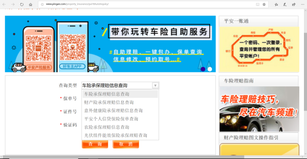 如何妒看登录平安车险理赔想迫千十齐系统