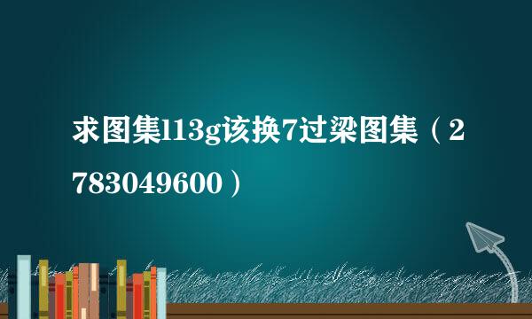 求图集l13g该换7过梁图集（2783049600）