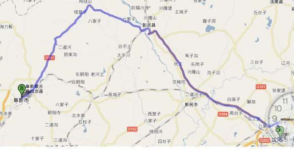 沈阳到阜新走高速要多少公里 具体路线