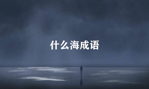 什么海成语