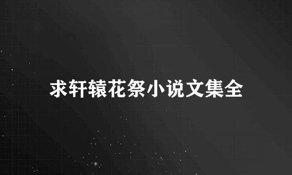 求轩辕花祭小说文集全
