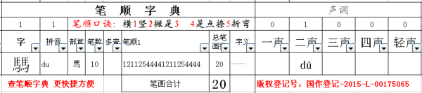 字典在线查字手写输入两个马字念什么?