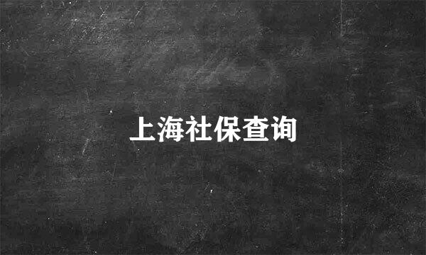 上海社保查询
