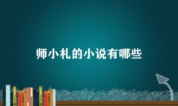 师小札的小说有哪些