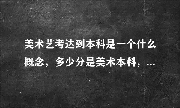 美术艺考达到本科是一个什么概念，多少分是美术本科，安徽的密帮垂段振头书把精针境