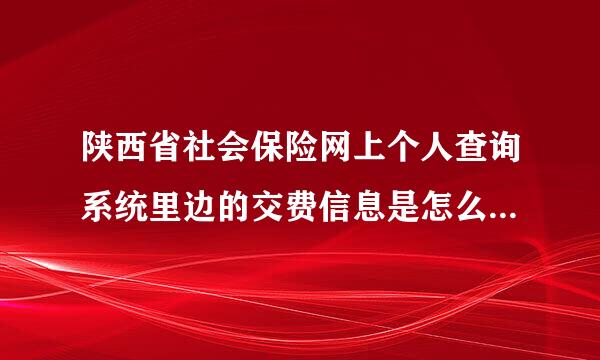 陕西省社会保险网上个人查询系统里边的交费信息是怎么看丝派受放的？