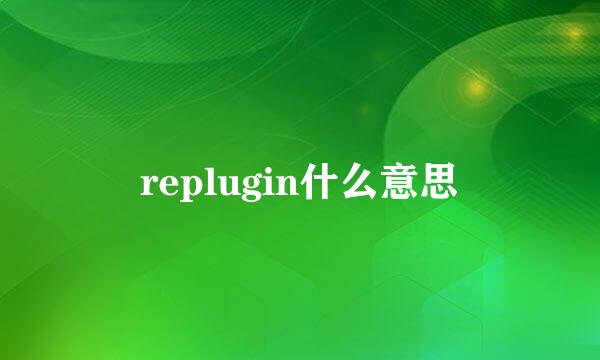 replugin什么意思