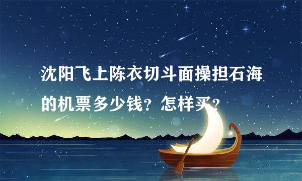 沈阳飞上陈衣切斗面操担石海的机票多少钱？怎样买？
