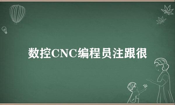 数控CNC编程员注跟很
