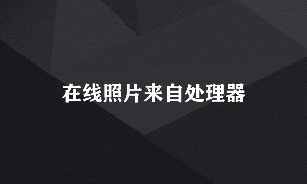 在线照片来自处理器