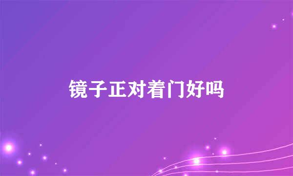 镜子正对着门好吗