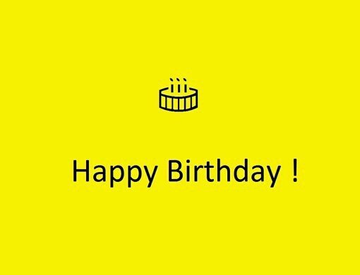 今天是我生日，祝自己生日快乐 用英文怎么说