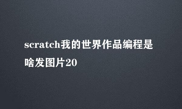 scratch我的世界作品编程是啥发图片20