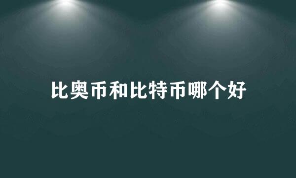 比奥币和比特币哪个好