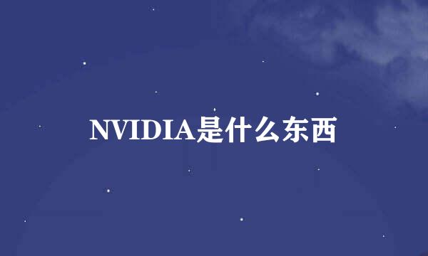 NVIDIA是什么东西