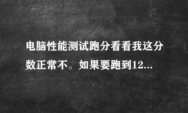 电脑性能测试跑分看看我这分数正常不。如果要跑到12000需要升级哪些