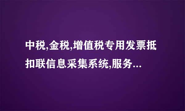 中税,金税,增值税专用发票抵扣联信息采集系统,服务性发票(图标是大S的),北京航天金税技术有限公司，金穗