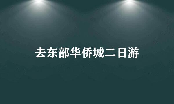 去东部华侨城二日游