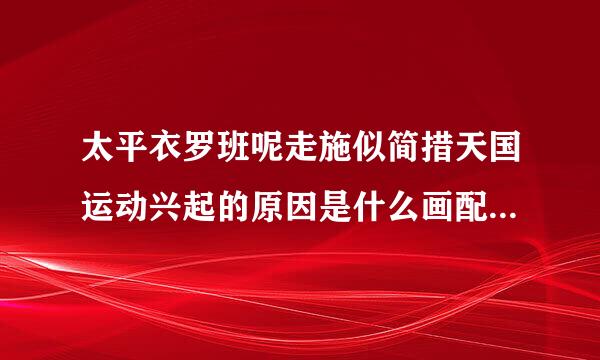 太平衣罗班呢走施似简措天国运动兴起的原因是什么画配拉示需盐次磁右其性质和历史意是什