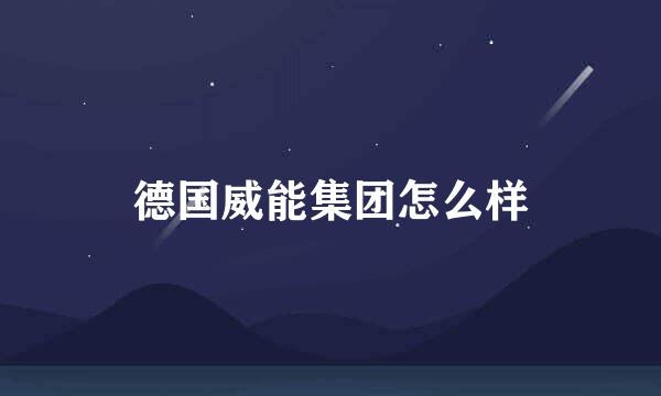 德国威能集团怎么样