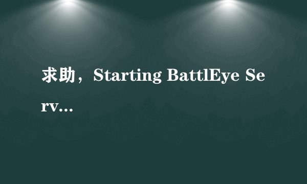 求助，Starting BattlEye Service.这个怎么解决