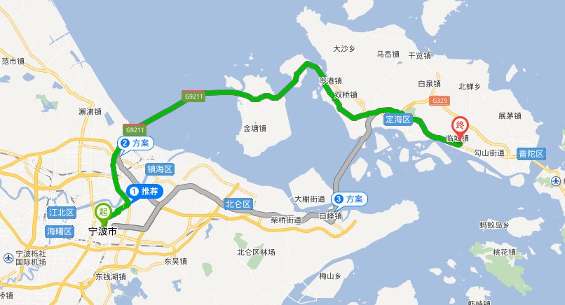 宁波到舟山多少公里