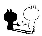 求兔斯基静态表情图片