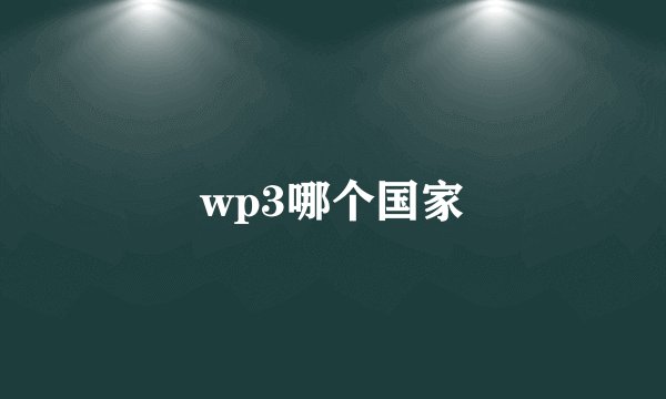 wp3哪个国家