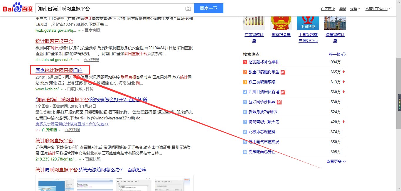 “湖南省统计联网直报平台”的报表怎么打开？