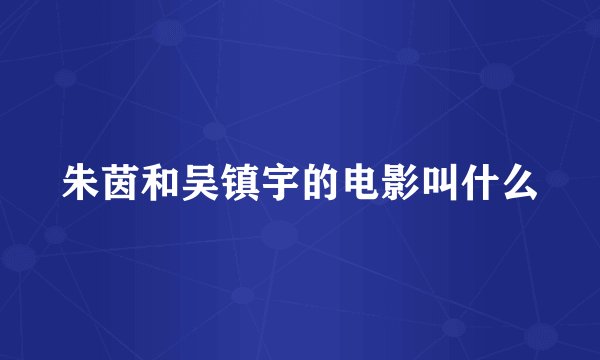 朱茵和吴镇宇的电影叫什么