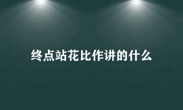 终点站花比作讲的什么