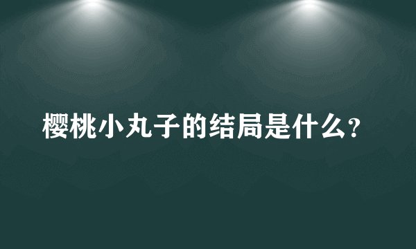 樱桃小丸子的结局是什么？