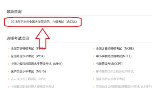 怎样查询自己的大学英语四级成绩单？