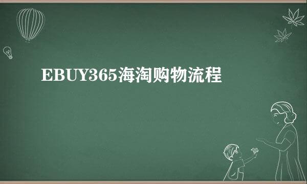 EBUY365海淘购物流程