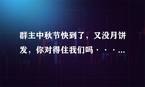 群主中秋节快到了，又没月饼发，你对得住我们吗·····” 内容是这样的