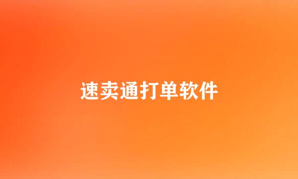 速卖通打单软件