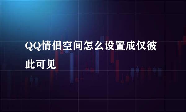 QQ情侣空间怎么设置成仅彼此可见
