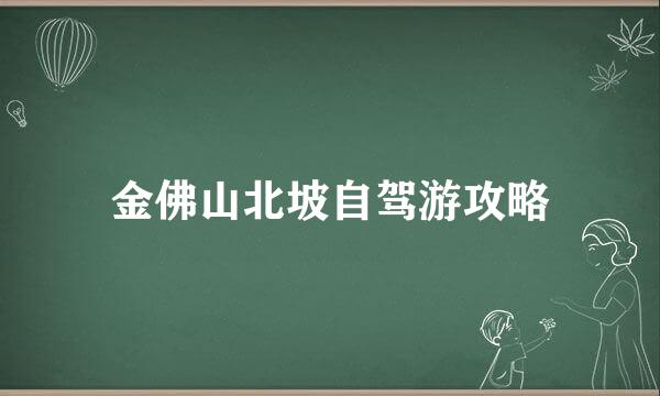 金佛山北坡自驾游攻略