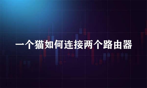 一个猫如何连接两个路由器