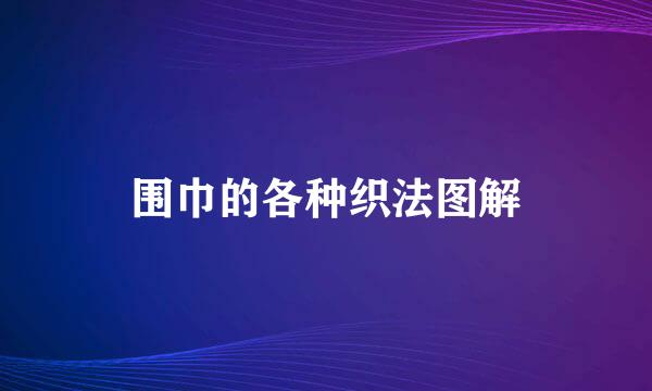 围巾的各种织法图解