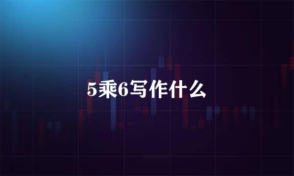 5乘6写作什么
