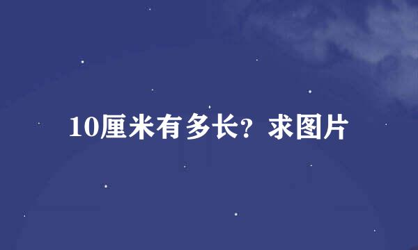 10厘米有多长？求图片