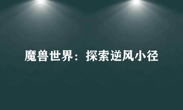 魔兽世界：探索逆风小径