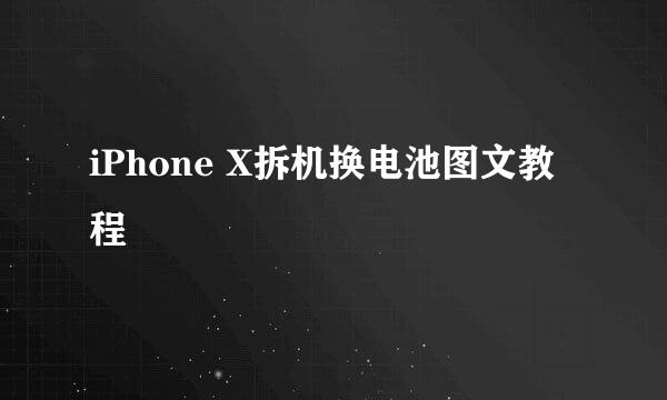 iPhone X拆机换电池图文教程
