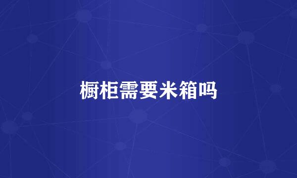 橱柜需要米箱吗