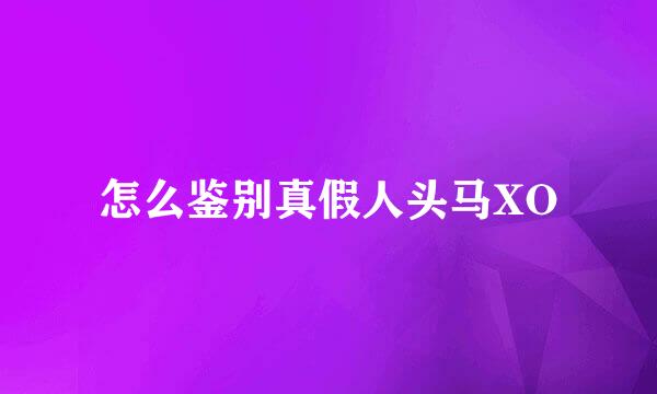 怎么鉴别真假人头马XO