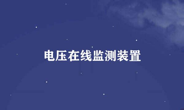 电压在线监测装置