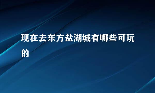 现在去东方盐湖城有哪些可玩的