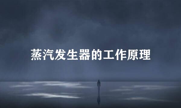 蒸汽发生器的工作原理